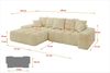 ALTDECOR Ecksofa ENSI-L, Sofa Praktische Bequeme Funktionsecke Couch L-Form Eckcouch, Corner Sofa L-Form Vielseitige Sofa Wohnlandschaft Wohnzimmer Bild 4