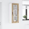 vidaXL Wandglas-Schrank PORTO Artisan-Eiche 40 x 31 x 100 cm 885454 Bild 4