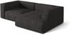 Micadoni Ecksofa Nuria 3-Sitzer Rechts Boucle Anthrazit Bild 3