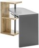 Schreibtisch "Moura I" aus Holzwerkstoff in Eiche Nachbildung/grau matt, Abmessungen (BxHxT) 145x94x50 cm Bild 4