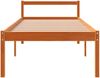 vidaXL Seniorenbett Wachsbraun 75x190 cm Massivholz Kiefer 844150 Bild 4