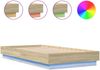 vidaXL Bettgestell mit LED Sonoma-Eiche 75x190 cm 839548 Bild 2
