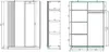 Vente-unique - CALELA Wardrobe and walk-in wardrobe Holz, Platte Schwarz - B 62 cm x H 198,5 cm x L 150,6 cm Bild 4