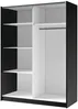 Vente-unique - CALELA Wardrobe and walk-in wardrobe Holz, Platte Schwarz - B 62 cm x H 198,5 cm x L 150,6 cm Bild 3