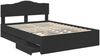 vidaXL Bettrahmen mit Schubladen Schwarz 150 x 200 cm Ingenieurs Holz 3412992 Bild 5