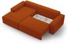 Micadoni Schlaf-Ecksofa Jodie 3-Sitzer Links Strukturierter Stoff Terrakotta Bild 4