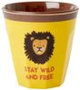 Rice - 6 Pcs Small Melamine Kids Cups -Jungle Print Blue Bild 2