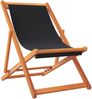 vidaXL Klappbare Strandstühle 2 Stk. Schwarz Stoff 3214497 Bild 3