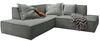KAWOLA Sofa SAMU Ecksofa Stoff grau Recamiere links 72 x 224 x 226 cm Bild 3