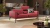 Sofanella 2-Sitzer SALERNO Ledercouch Leder Sofa in Rot Bild 4