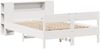 vidaXL Massivholzbett mit Regal ohne Matratze Weiß 140x190 cm Kiefer 3322955 Bild 3