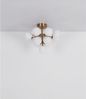 Deckenleuchte Wohnzimmer Glas Kugeln Deckenlampe 13-flammig Gold 56143-13GD Bild 5