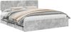 vidaXL Bettrahmen mit Schubladen Betongrau 180 x 200 cm Holzwerkstoff 3412160 Bild 2