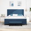 vidaXL Boxspringbett mit Kopfteil Blau 180 x 200 cm Stoff 3344015 Bild 3