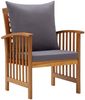 vidaXL 4-tlg. Garten-Lounge-Set mit Auflagen Massivholz Akazie 3057979 Bild 5