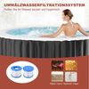 Meulbaty Whirlpool aufblasbar MSpa Tekapo 2-4 Personen, (1-tlg), Innen- und Außenbereich Pool 180x180 cm Bild 3