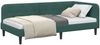 vidaXL Eckbettgestell Dunkelgrün 100 x 200 cm Samt 42016618 Bild 3