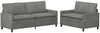 vidaXL Sofa Set 2 pcs Dunkelgrau Samt 3417128 Bild 2