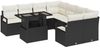 vidaXL Gartensofa-set mit Speicher 9 pcs Schwarz und Creme Poly-Rattan 3348793 Bild 2