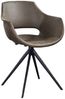 KAWOLA Stuhl ZAJA Esszimmerstuhl Microfaser drehbar oliv 85 x 59 x 57 cm Bild 3