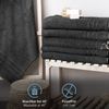 Komfortec Badetuch 100x200 cm aus 100% Baumwolle, Saunatuch XXL, Weich, Groß, Frottee, Schnelltrocknend, Schwarz Bild 3