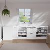 Dachschrägenschrank Eckschrank Rion Weiß Landhaus 75.6 x 81.6 cm mit 1 Tür, Schrankkorpus 60 cm Tiefe Vicco Bild 3