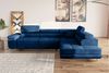 Stylefy Marokko Ecksofa Dunkelblau Velours MONOLITH Rechts Bild 3