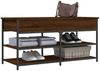 vidaXL Schuhbank Braun Eichen-Optik 100x42,5x50 cm Holzwerkstoff 839037 Bild 4