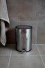 WENKO MONZA Kosmetikeimer 3 Liter, Silber glänzend, Easy Close, Edelstahl Bild 3