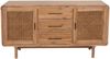 Sideboard HWC-M47, Schrank Kommode Highboard, Staufächer Schublade, Rattan Akazie Massiv-Holz gebeizt 83x160x45cm 47kg Bild 5