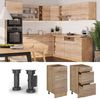 Küchenunterschrank R-Line Sonoma 40 cm mit Schubladen, AP Anthrazit Vicco Bild 4