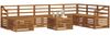 vidaXL Outdoor-Sofagarnitur 9 pcs Natur Massivholz Akazie 3375344 Bild 3