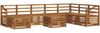 vidaXL Outdoor-Sofagarnitur 9 pcs Natur Massivholz Akazie 3375344 Bild 2