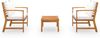 vidaXL 3-tlg. Garten-Lounge-Set mit Auflagen Massivholz Akazie 3057788 Bild 3