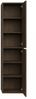 Badezimmerschrank Mali 38 x 33 x 160 cm - Walnuss Braun - Hängender Seitenschrank mit 2 Türen Bild 4
