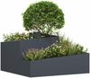 vidaXL Garten-Pflanzgefäß Anthrazit 80 x 80 x 50 cm 873580 Bild 3