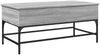 vidaXL Couchtisch Grau Sonoma 100x50x45 cm Holzwerkstoff und Metall 845399 Bild 2