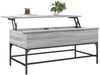 vidaXL Couchtisch Grau Sonoma 100x50x45 cm Holzwerkstoff und Metall 845399 Bild 4