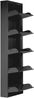 Schuhkipper >BLACK< (1stk) Schwarz lackiert, Metall, montiert - 50x172x15cm (BxHxT) Bild 3