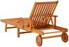 vidaXL Sonnenliegen 2 Stk. mit Tisch und Auflagen Massivholz Akazie 3077352 Bild 3