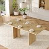 Ausziehbarer Esstisch 140-180x80 cm – moderner Tisch aus MDF in Eichenoptik für 6-8 Personen Bild 3