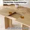 Ausziehbarer Esstisch 140-180x80 cm – moderner Tisch aus MDF in Eichenoptik für 6-8 Personen Bild 4