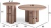 Couchtisch Wolam 2er-Set Ø50/80 cm - MDF Tisch in Mocha Mousse, FSC-zertifiziert Bild 3
