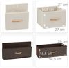 Relaxdays Schubladenschrank, MDF braun, 58 x 31,5 x 100 cm Bild 5