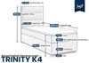 Best for Home Boxspringbett mit Bettkasten Trinity K-4 SINGLE Bonellfederkern inkl. 7 cm Topper (70x200 80x200 90x200 100x200 cm), verschiedene Liefermöglichkeiten, TOP Preis-Leistungs-Verhältnis Bild 2