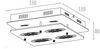 LED Deckenleuchte, Kristalloptik, 4 flammig, Glas, L 33cm Bild 3