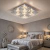 LED Deckenleuchte, Kristalloptik, 4 flammig, Glas, L 33cm Bild 2