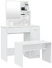 vidaXL Schminktisch-Set Hochglanz-Weiß 86,5x35x136 cm 3114151 Bild 3