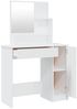vidaXL Schminktisch-Set Hochglanz-Weiß 86,5x35x136 cm 3114151 Bild 5