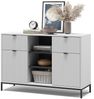 Kommode Eliza Weiß 120 x 81.2 cm mit 2 Schubladen und 2 Türen Vicco Bild 5